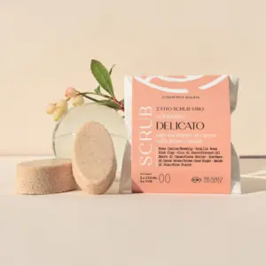 2 Scrub Solidi Viso ALLO ZUCCHERO di canna bruno - immagine 1
