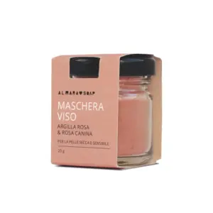 Maschera viso Argilla rosa e rosa canina (Pink Face) - immagine 1